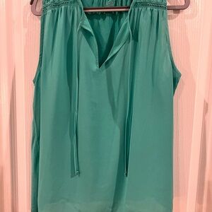 LOFT Teal Sleeveless Blouse